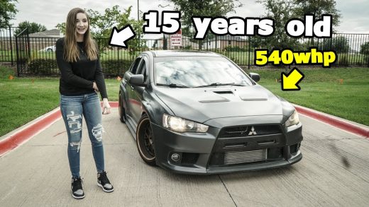 Little-sister-drives-my-540whp-WIDEBODY-EVO-X